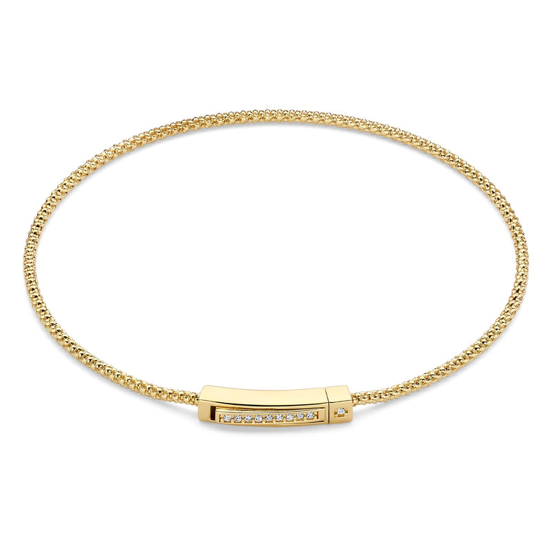 Isabel Bernard Le Marais Liaison 14 Karat Gold Bracelet With Zirconia Stones IB320154-zoom-
