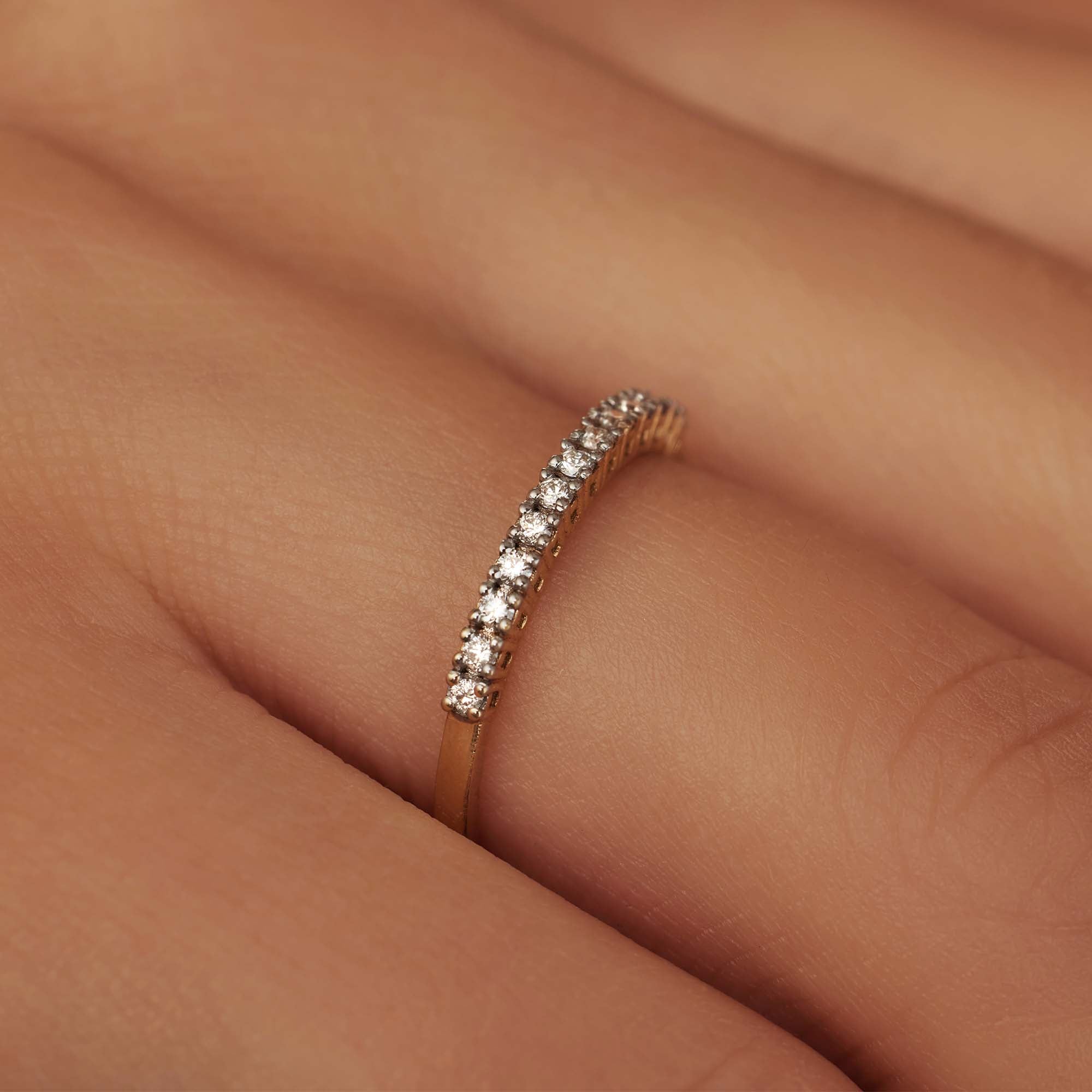 Isabel Bernard De la Paix Madeline 14 Carat Gold Ring | diamond 0.14 ct | IBD330023-54