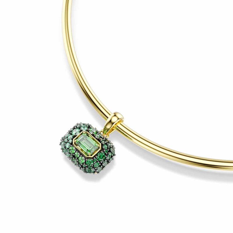 Swarovski Sublima Glam Gold-Tone Choker with Green Accents 5760763-zoom-