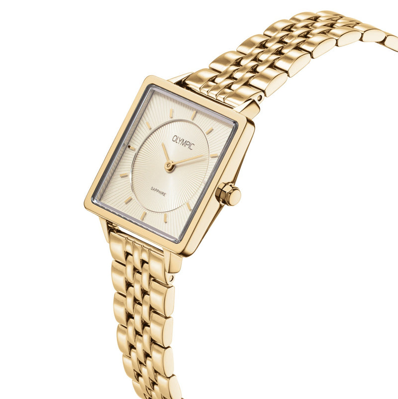 Olympic Gold and Cream Women's Watch OL1DDD001-zoom-