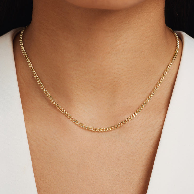 Isabel Bernard Aidee Julee 14 Carat Golden Schakel Necklace IB340111-zoom-
