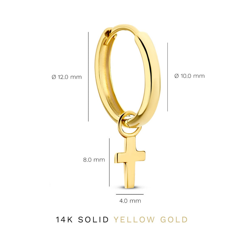 Isabel Bernard Monceau Solange 14 Carat Golden Hoop Earrings IB360154-zoom-