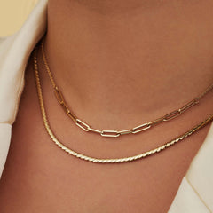 Isabel Bernard Aidee Céleste 14 Carat Golden Necklace IB340081