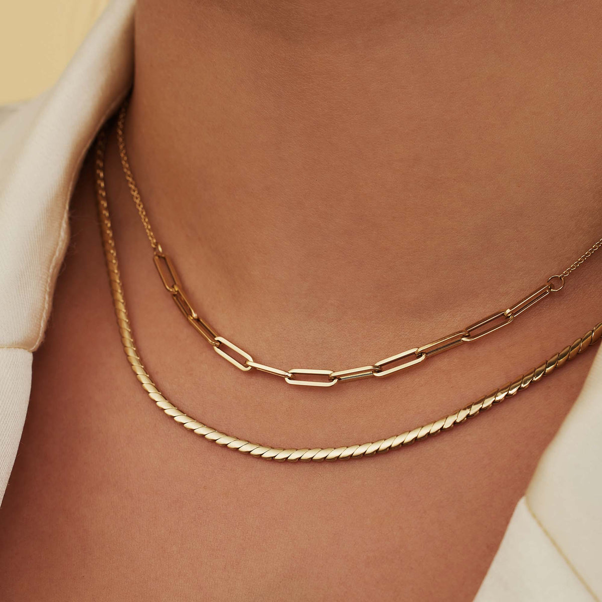 Isabel Bernard Aidee Céleste 14 Carat Golden Necklace IB340081