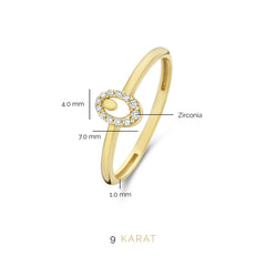Beloro Jewels Monte Napoleone Leontina 9 carat gold Ring BO330004-54