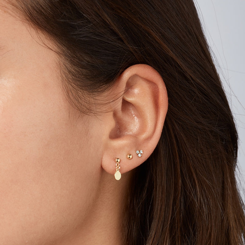 Jackie Gold 14 karat gold Ear Stud JKE24.402-zoom-