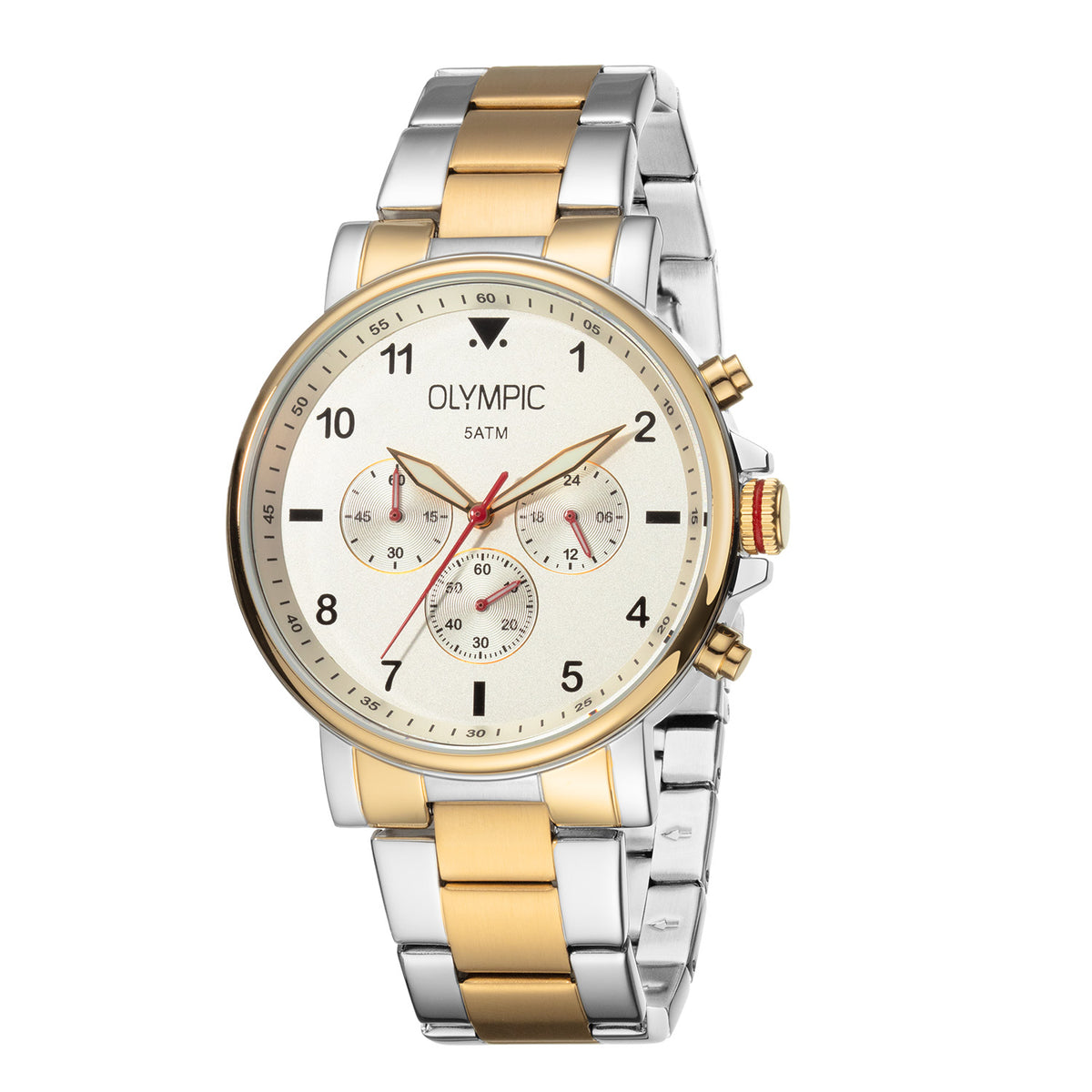 Olympic Jack Zilverkleurig Heren Horloge 2002-OL89HSS057B