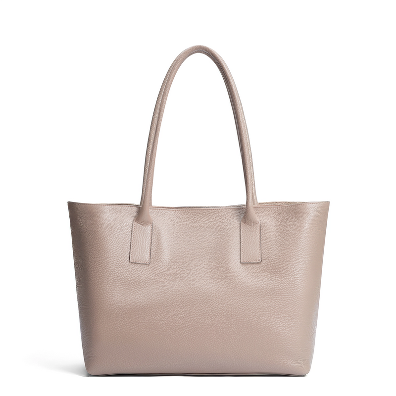 Isabel Bernard Honoré Elin Taupe calfskin leather shoulder bag IB25111-078-zoom-