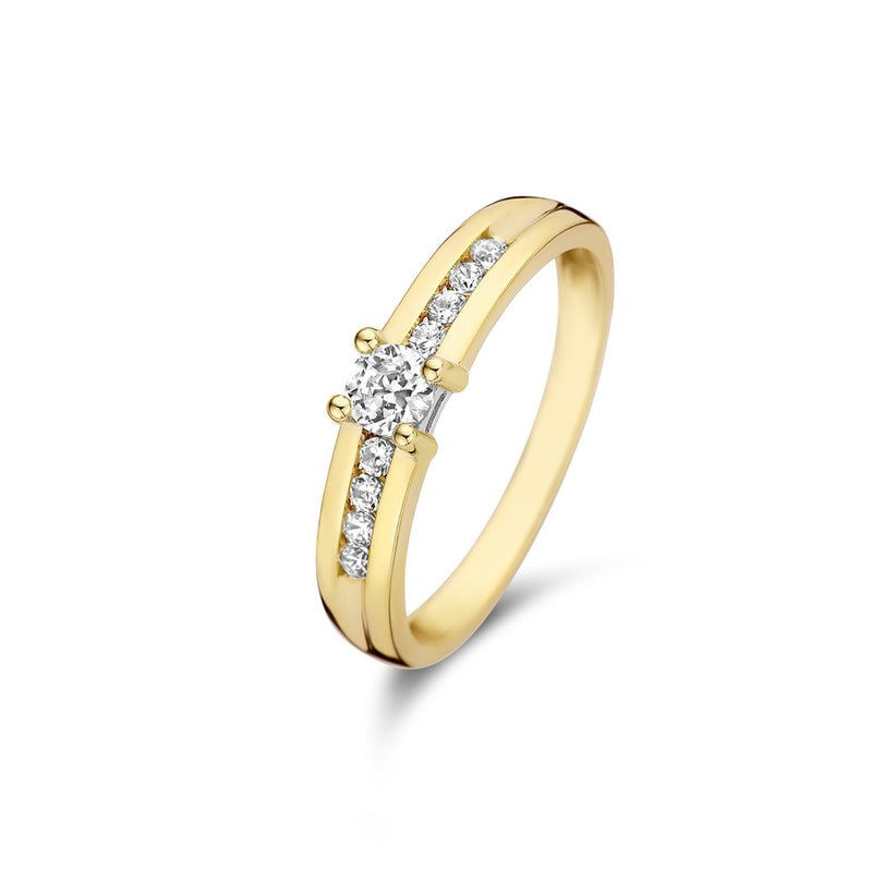 Isabel Bernard 14 Carat Golden Le Marais Estee Ring IB330069-50 (size: 50)-zoom-