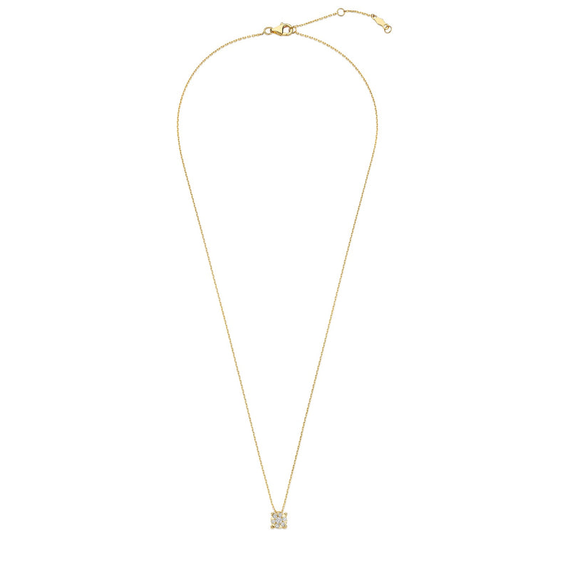 Isabel Bernard De la Paix Hanaé 14 Carat Golden Necklace | diamond 0.14 ct | IBD350008-zoom-