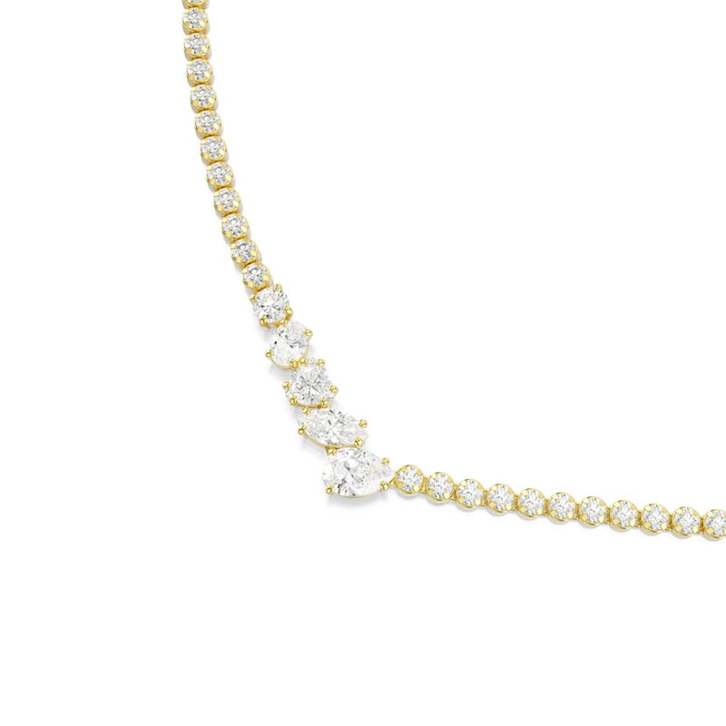 Swarovski Mesmera Attract Gold-Tone V-Shaped Necklace 5747931-zoom-