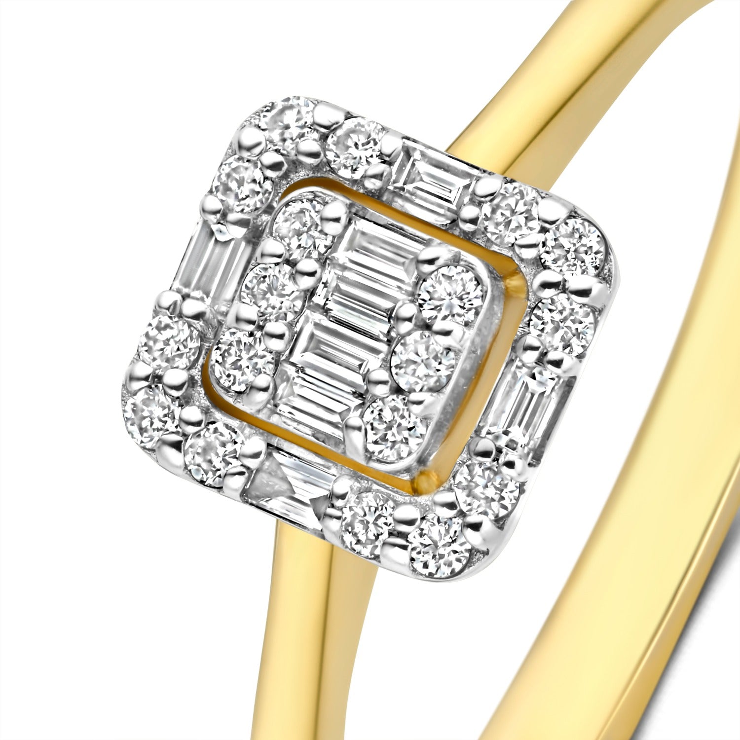 Isabel Bernard De la Paix Elena 14 karat gold ring with diamond 0.18 carat IBD330036-60