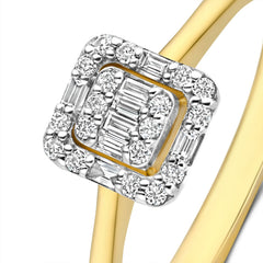 Isabel Bernard De la Paix Elena 14 karat gold ring with diamond 0.18 carat IBD330036-60