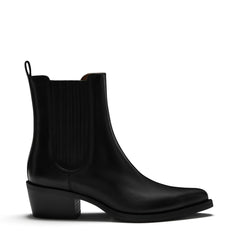 Isabel Bernard Vendôme Amandine black calfskin leather boots IB53010-001-38