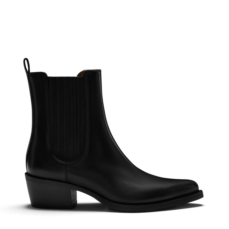 Isabel Bernard Vendôme Amandine black calfskin leather boots IB53010-001-38-zoom-