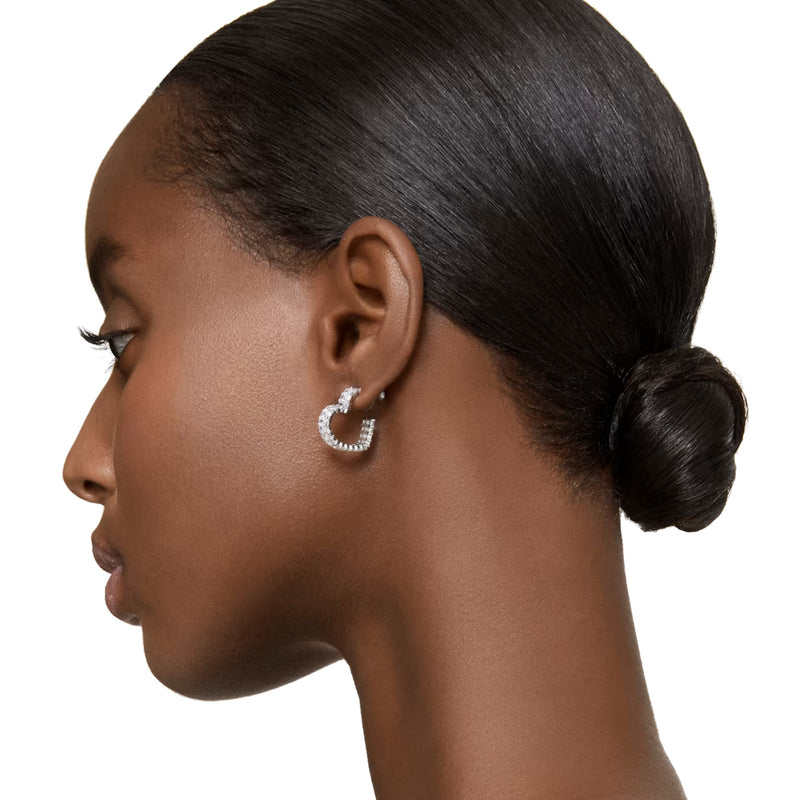 Swarovski Matrix Silver Earrings 5653170-zoom-