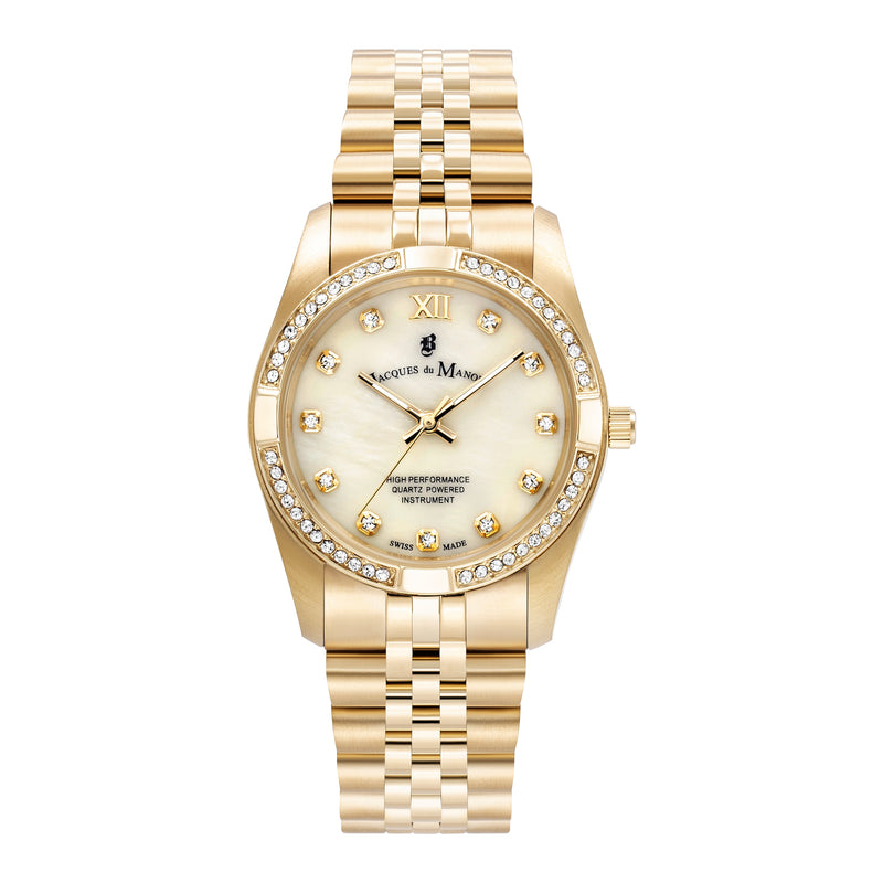 Jacques du Manoir Inspiration Prestige Gold Watch JWL02003-zoom-