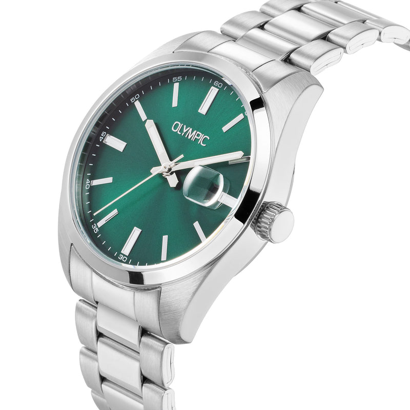 Olympic Louis Silver and Green Men's Watch OL75HSS001-zoom-