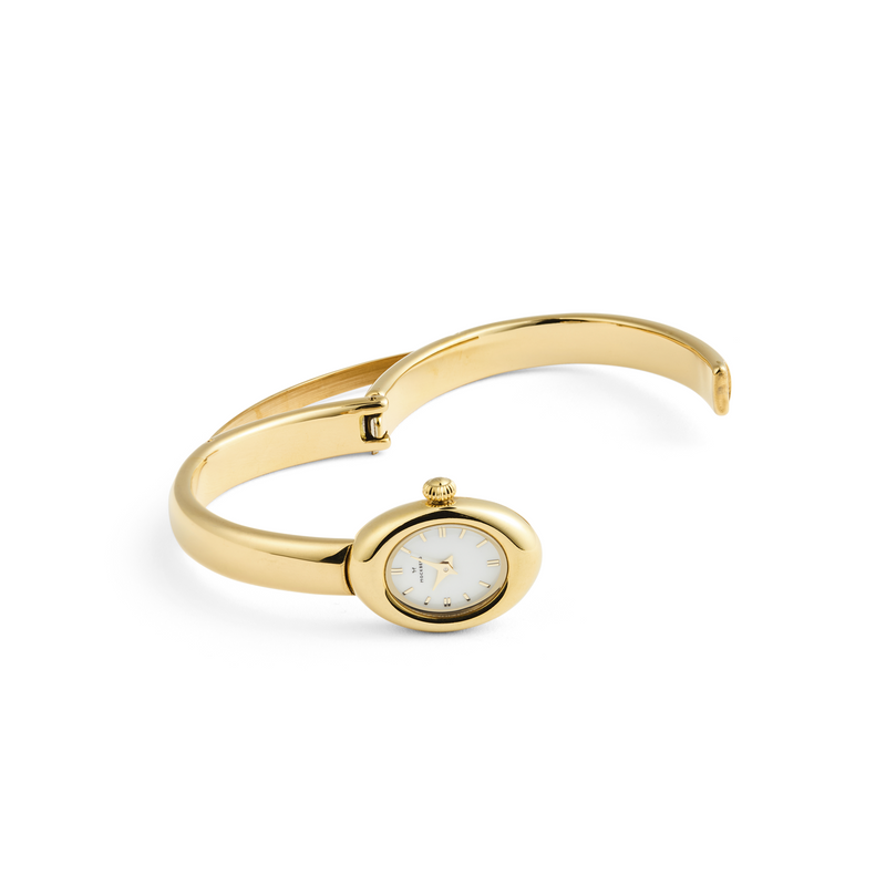 Mockberg Belle Oval Petite Gold Small Bangle Women's Watch MB1769-zoom-