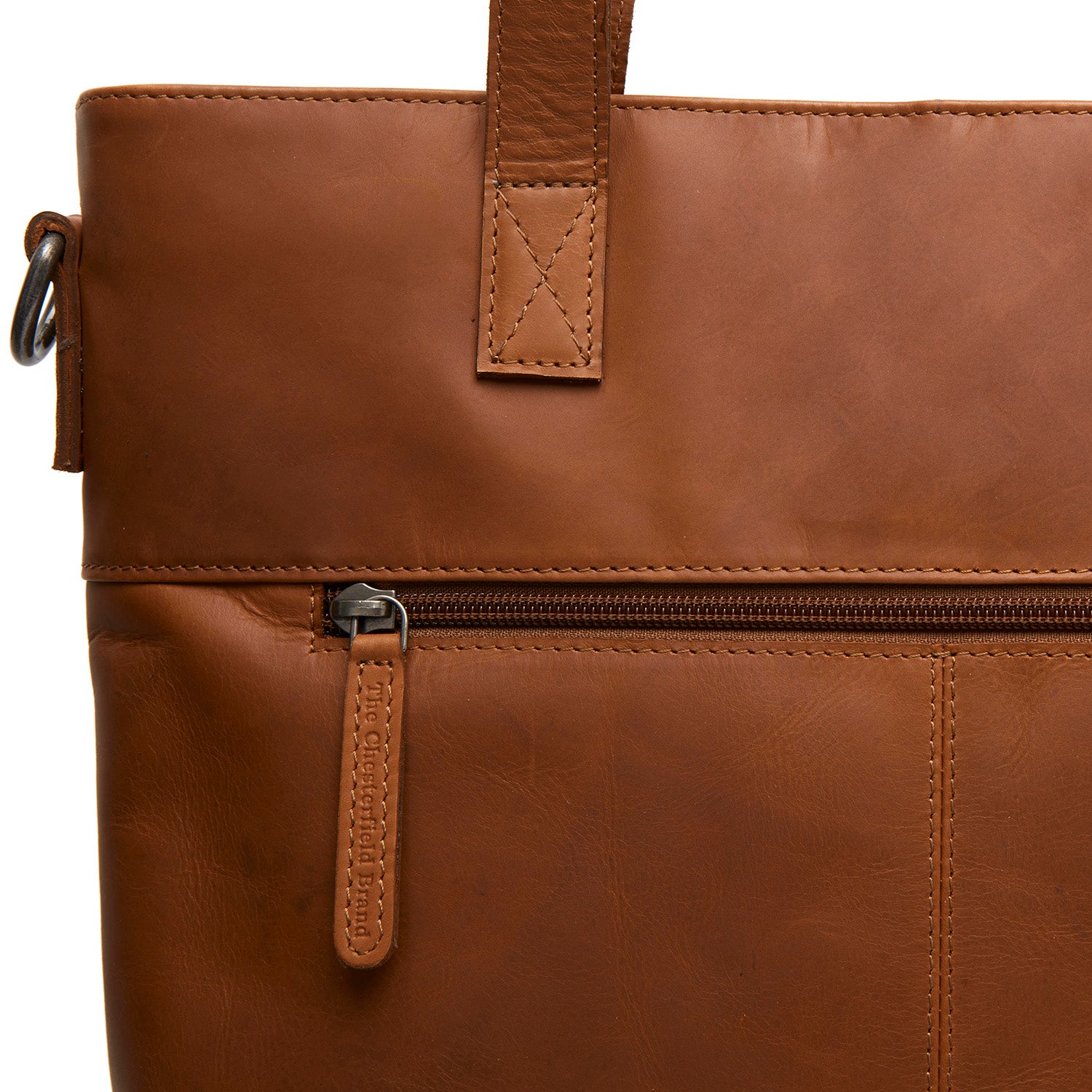 The Chesterfield Brand Wax Pull Up Nunavik Cognac Shopper C38.021431