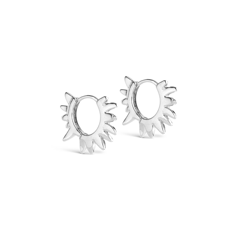ENAMEL Copenhagen Sunshine Leaves Recycled 925 Sterling Silver Earrings E422S-SL-zoom-