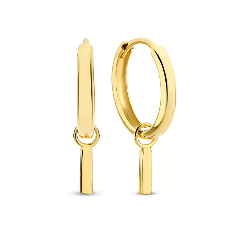 Isabel Bernard Monceau Josephine 14 Carat Golden Hoop Earrings IB360152-zoom-