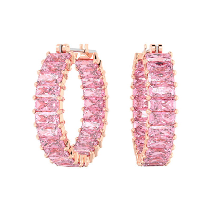 Swarovski Matrix Rose gold Earrings 5657726-zoom-