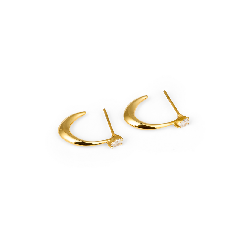 Mockberg Kenza Iris Gold Plated Earrings MB1689-zoom-