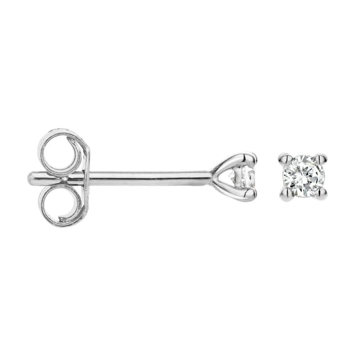 Blush Diamonds 14 karat white gold Ear Stud 7601WDI