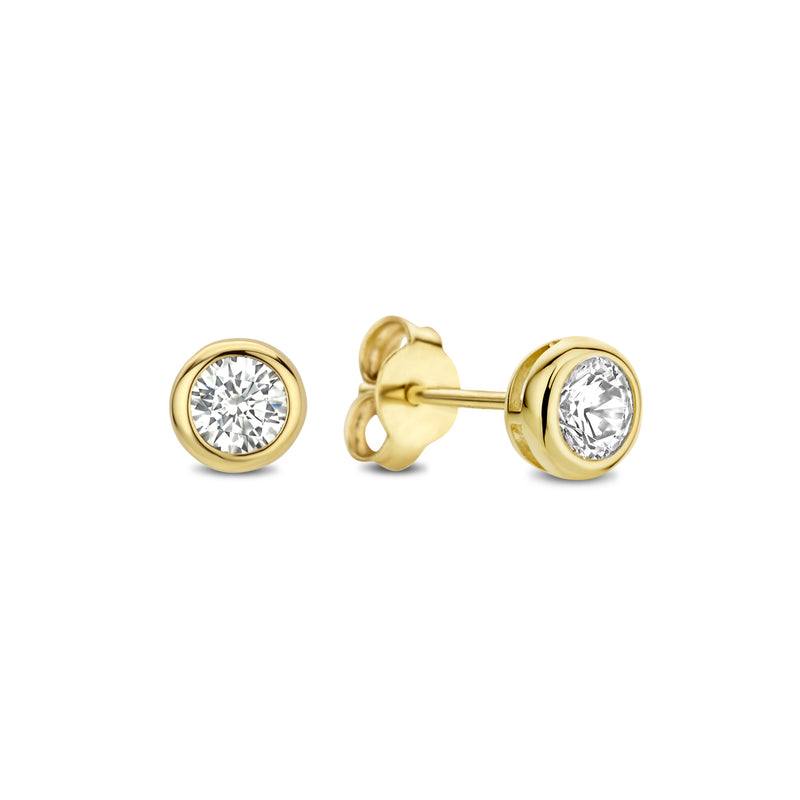 Beloro Jewels Monte Napoleone Lucilla 9 carat gold Ear Studs BO360012-zoom-