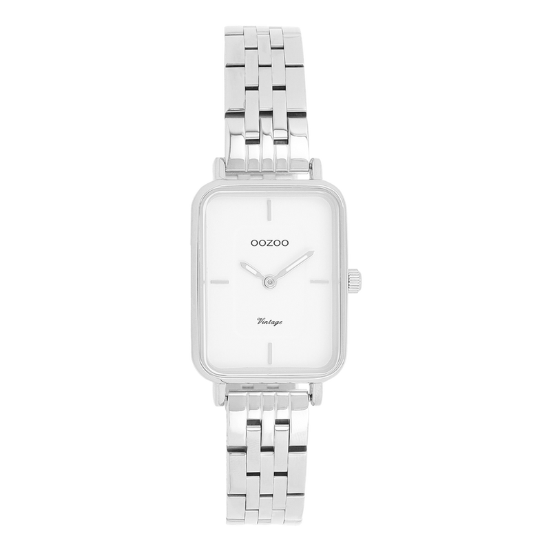 OOZOO Vintage Silver and White Women's Watch C20416-zoom-