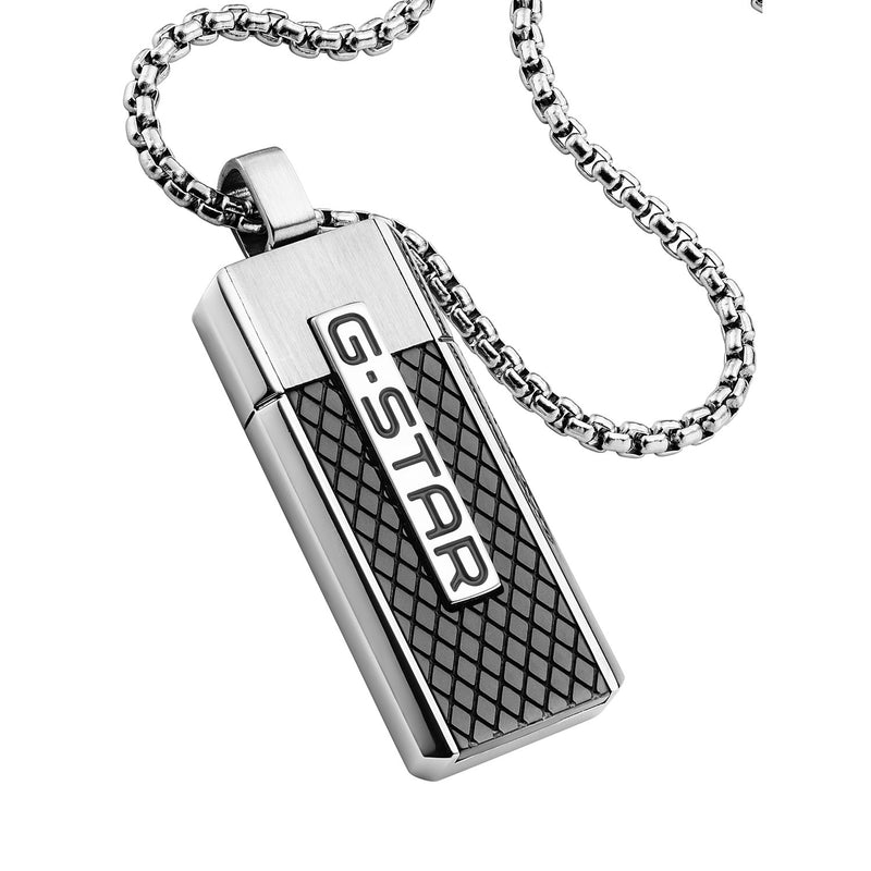 G-STAR Mtrx Silver Box Chain Necklace GSJ.105.01-zoom-