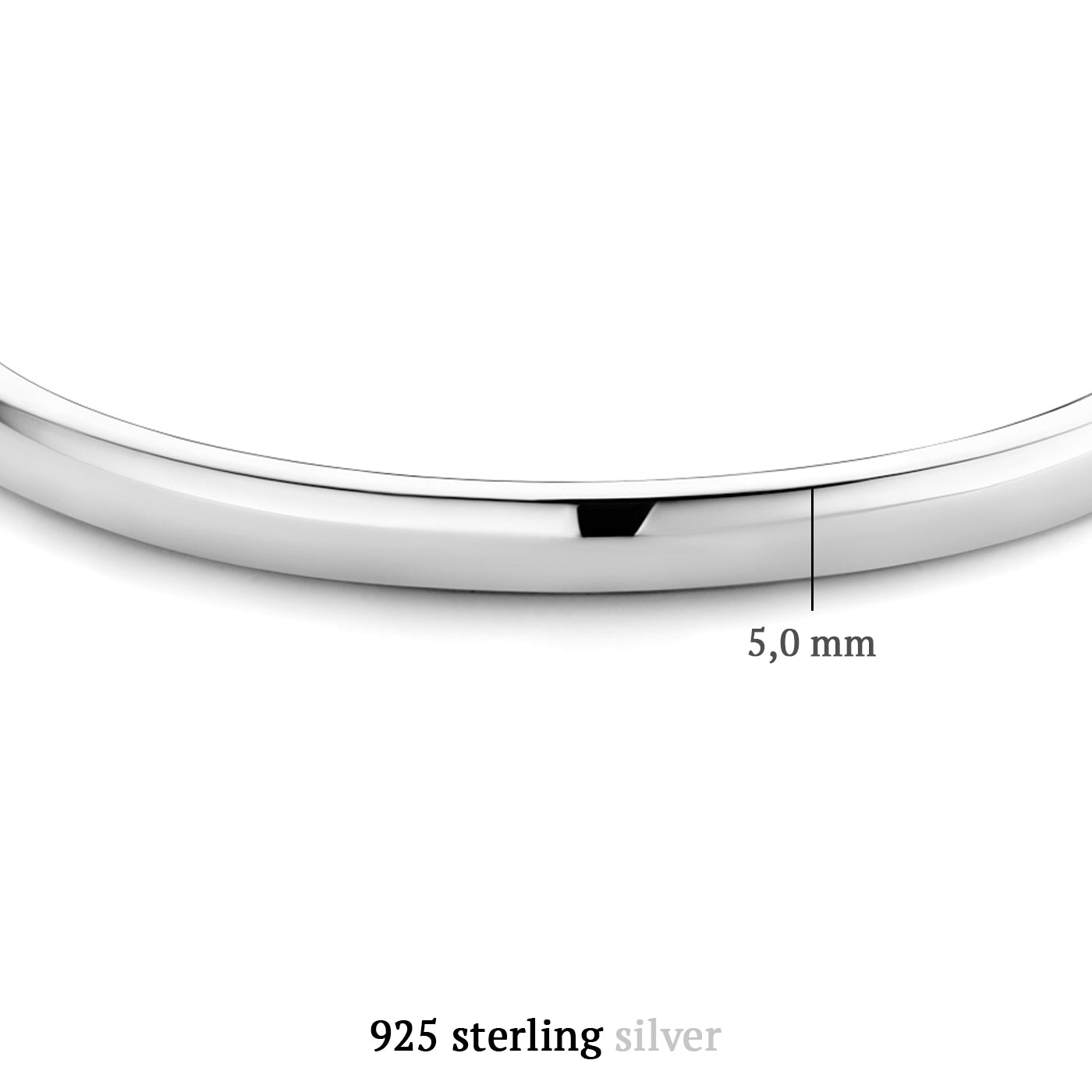 Parte Di Me Bibbiena Poppi Casentino 925 Sterling Silver Bangle PDM32016