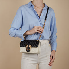 Pinko Love One White Crossbody Bag 100059-A1R3-ZZ2Q