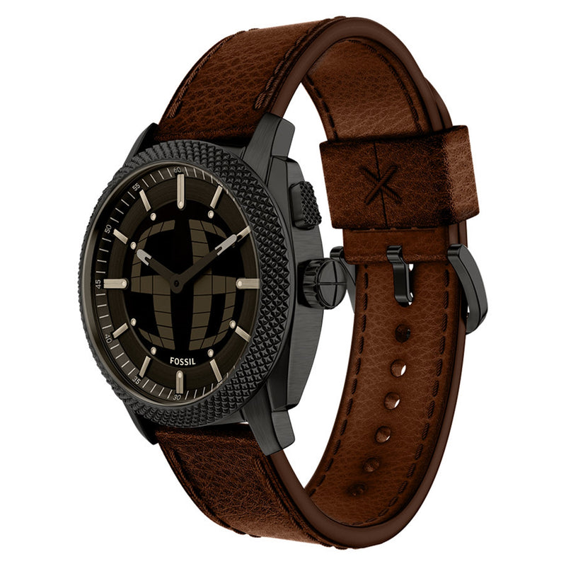 Fossil Machine Big Tic Round Black Dial Watch FS6165-zoom-