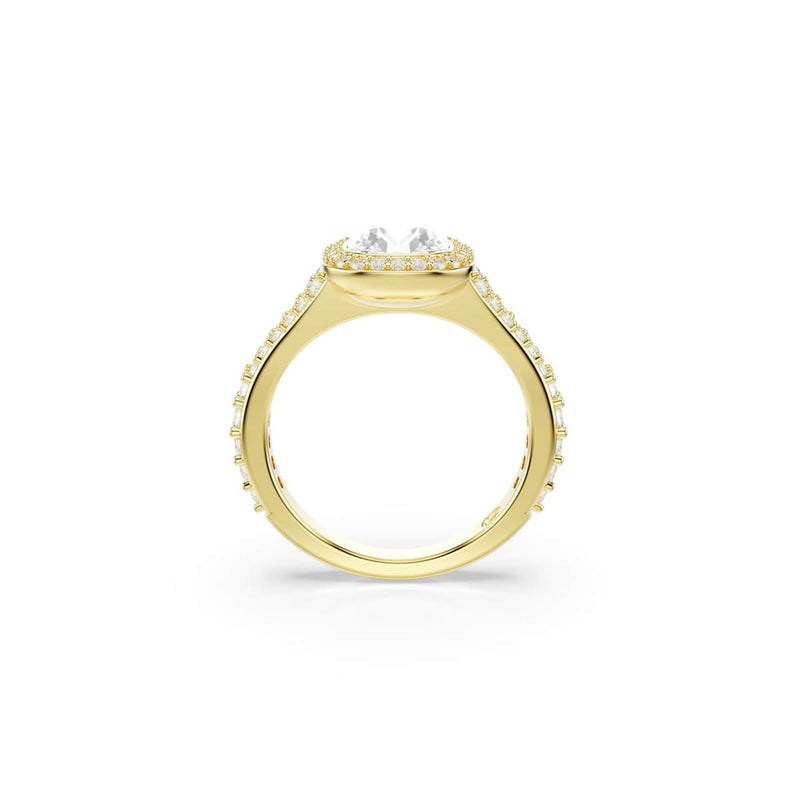 Swarovski Una Angelic Cushion Gold-Tone Ring 5762630-zoom-