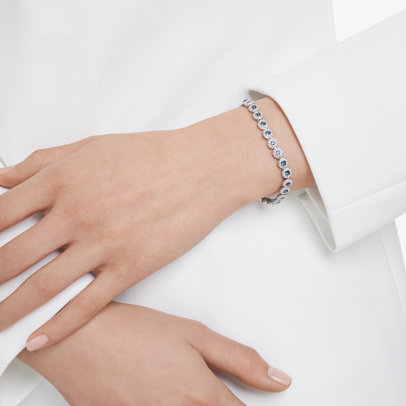 Swarovski Una Silver and Blue Angelic Bracelet 5733401-zoom-