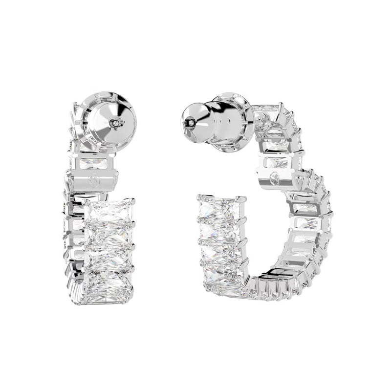Swarovski Matrix Silver Earrings 5653170-zoom-