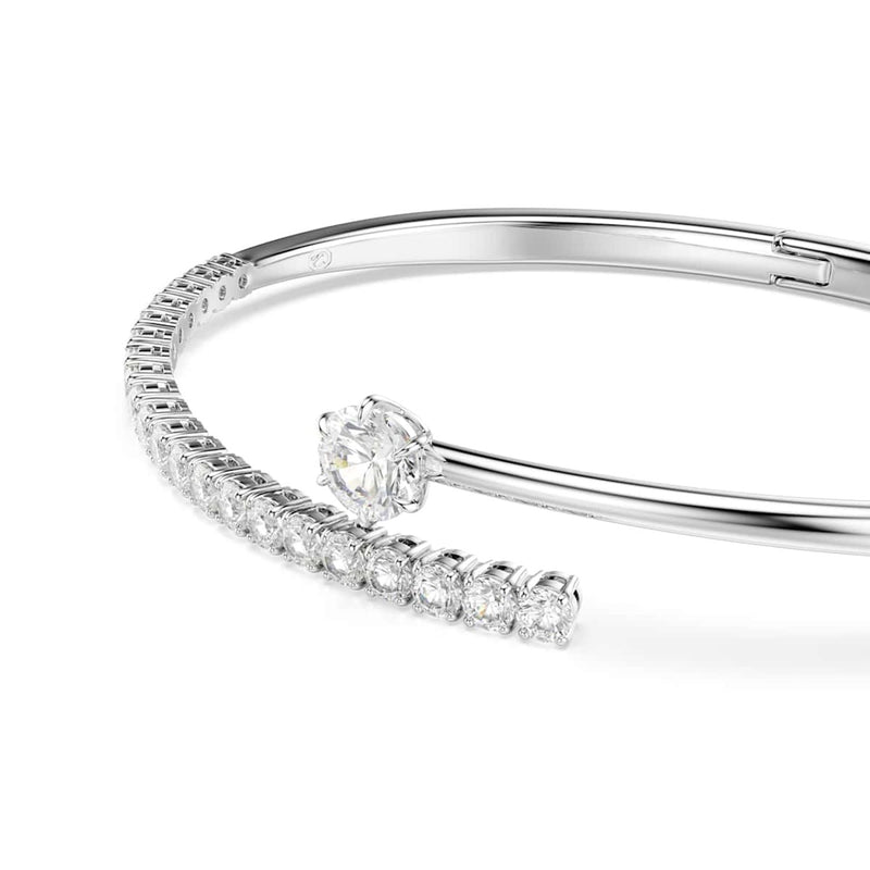Swarovski Matrix Crash Silver-Tone Open Bracelet 5753569-zoom-