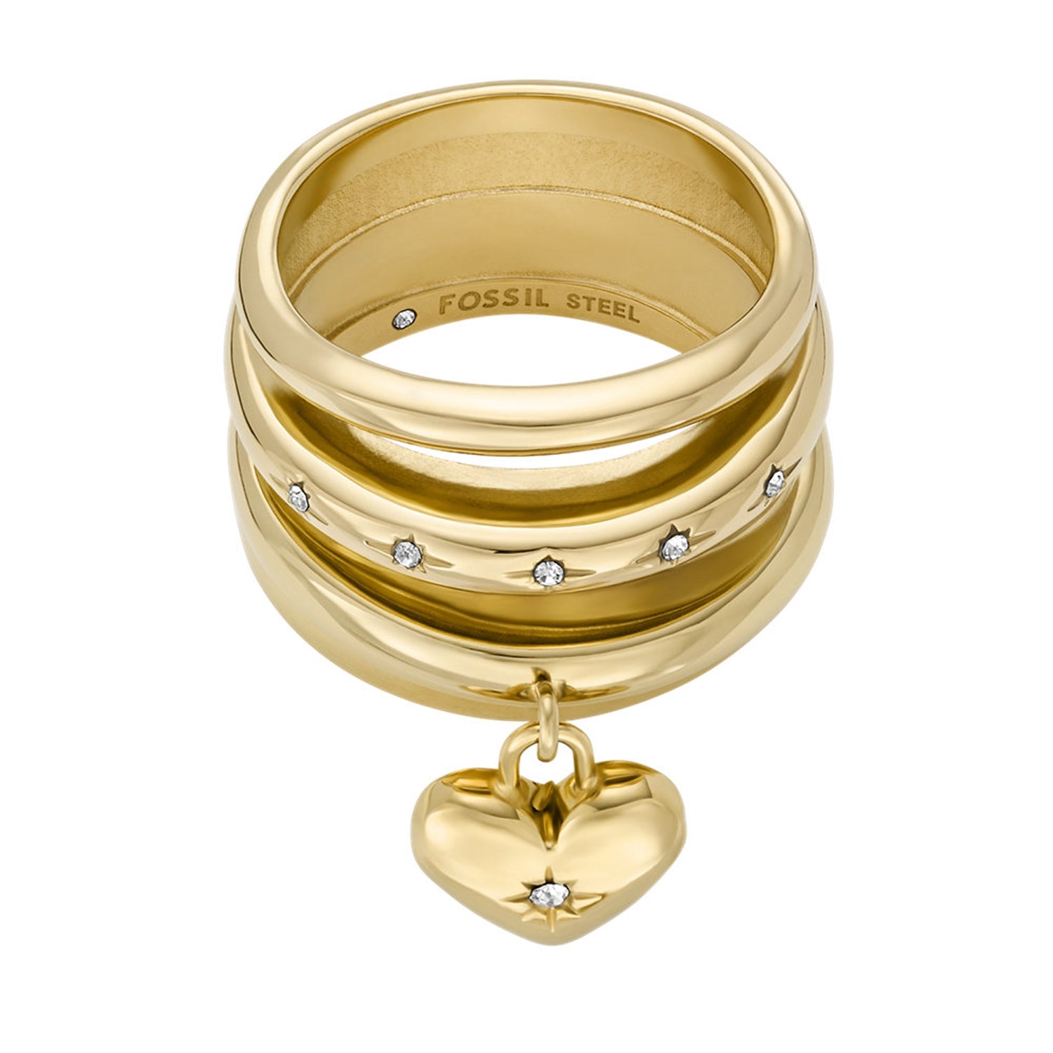 Fossil Sadie Gold Coloured Ring JF048347109
