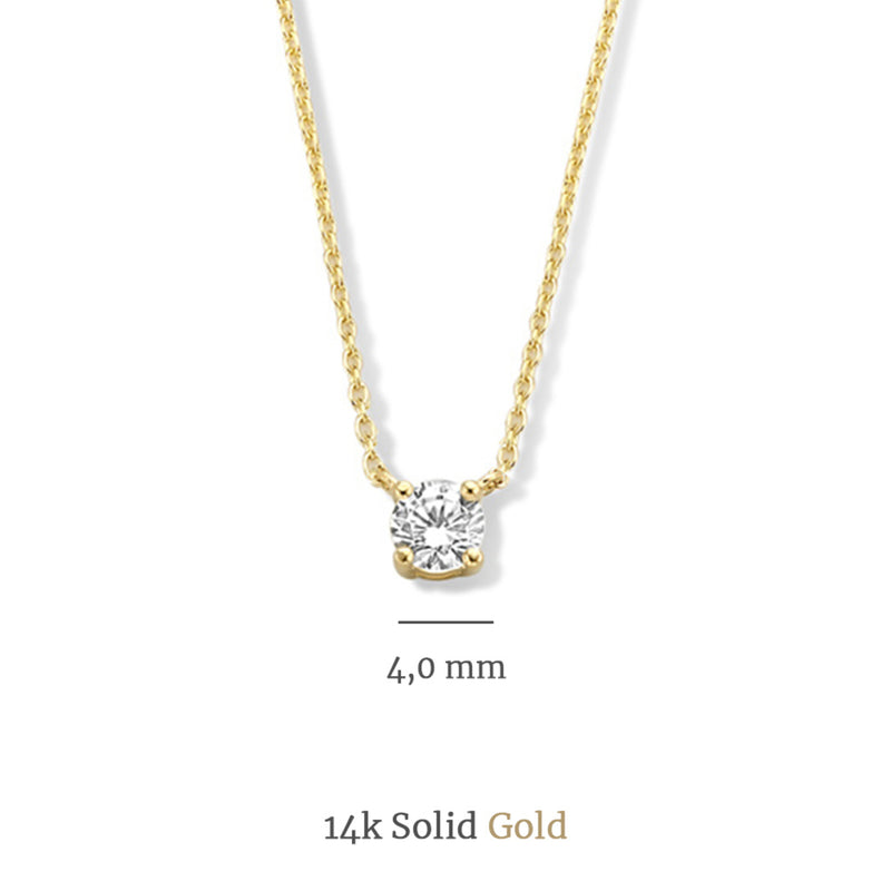 Isabel Bernard Cadeau d'Isabel 14 Carat Golden Necklace and Bracelet giftset IB90029-zoom-