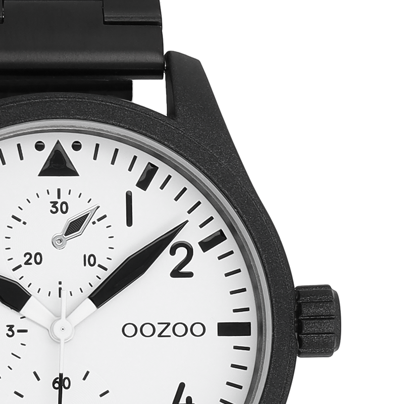OOZOO Timepieces Black and White Men's Watch C11508-zoom-