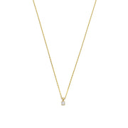 Isabel Bernard De la Paix Celesse 14 Carat Golden Necklace | diamond 0.07 ct | IBD350002