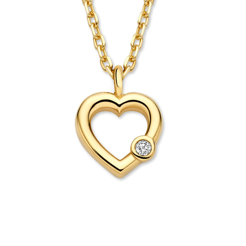 Isabel Bernard De La Paix Amore Necklace With Diamond 0.01 Carat IBD350033-zoom-