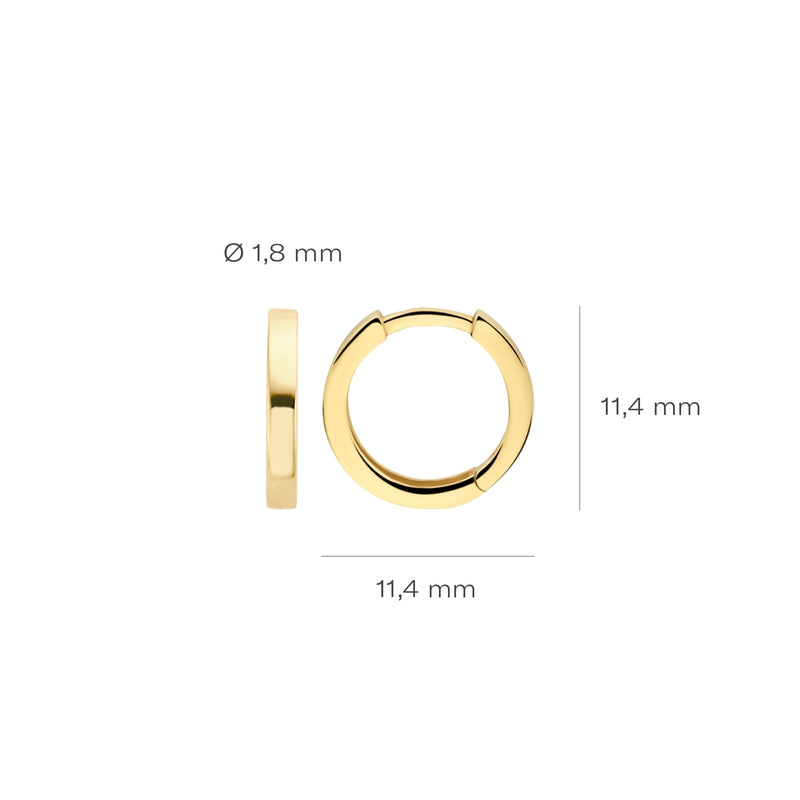 Blush Gold Ear Stud 7202YGO-zoom-