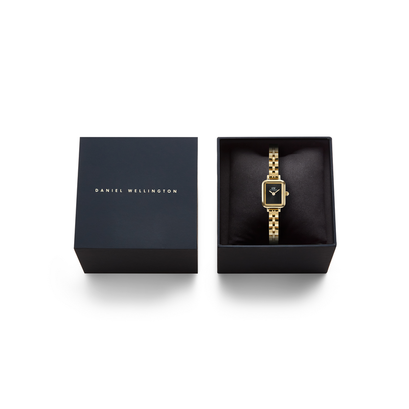 Daniel Wellington Petite & Quadro Mini Arch Black Women's Watch DW00100851-zoom-
