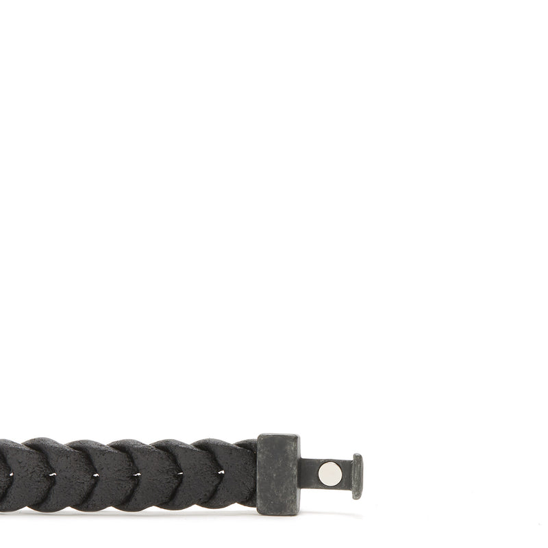 Josh Vintage Black Bracelet 24941-BRA-VB/BLACK/L-zoom-