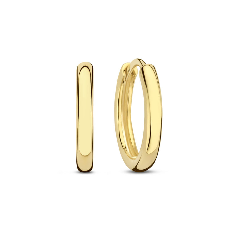 Beloro Jewels La Rinascente Camilla 9 carat gold Hoop Earrings BO360064-zoom-