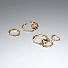 Pandora Timeless Gold Plated Sparkling Hoop Earrings 264652C01