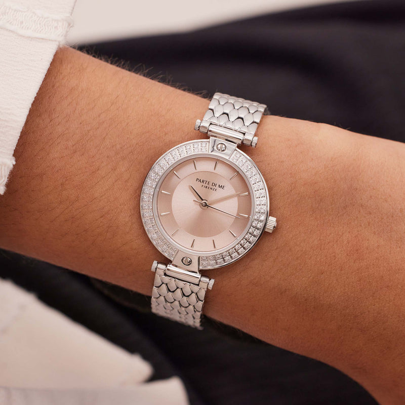 Parte Di Me Orologio Rond Women'sWatch Silver-coloured and Taupe PDM09009-zoom-
